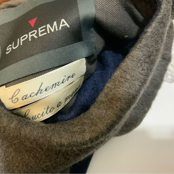 SUPREMA cashmere wool Women's Reversible Shearling Vest made in Italy - Picture 14 of 15